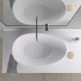 Раковина для ванной накладная IStone Moira белый матовый WD38388F8