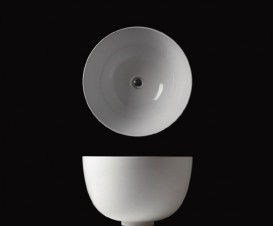 Раковина для ванной накладная Kerasan Ciotola C1 ø46 см санфарфор белый матовый 430130