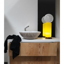 Раковина для ванной накладная Kerasan Ciotola C3 ø46 см санфарфор декор 5 (грубая лава) 430364