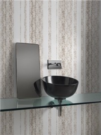 Раковина для ванной накладная Kerasan Ciotola C4 ø46 см санфарфор черный матовый 430431