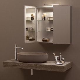 Раковина для ванної накладна Kerasan Nolita 60x40 санфарфор бургундський матовий 534375