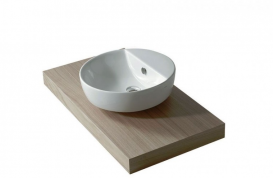 Раковина для ванной Galassia Eden накладная круглая без отверстия перелива белый 5203