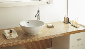 Раковина для ванної накладна Duravit колекція Bacino 42х42х17 біла 0325420000