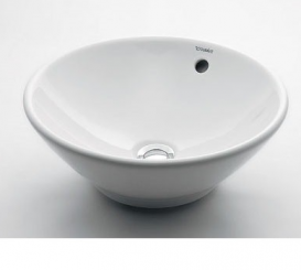 Раковина для ванної накладна Duravit колекція Bacino 42х42х17 біла 0325420000