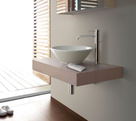 Раковина для ванної накладна Duravit колекція Bacino 42х42х17 біла 0325420000