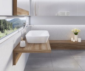 Раковина для ванної накладна на стільницю Ravak Ceramic 600 R без переливу кераміка біла XJX01160002