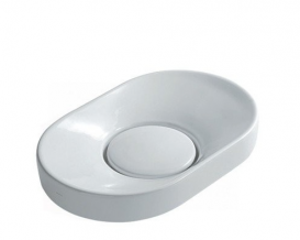 Раковина для ванной Galassia Xes накладная овальная белый 6071