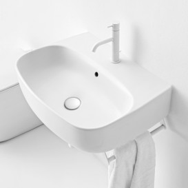 Раковина для ванной накладная/подвесная Kerasan Nolita 60X45 санфарфор белая 534101