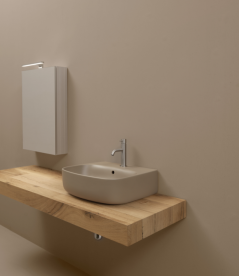 Раковина для ванної накладна / підвісна Kerasan Nolita 50х45 санфарфор горіхово-коричнева 534081