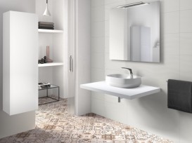 Раковина для ванної накладна Roca Beyond 58.5х45.5 з отвором під змішувач FINECERAMIC біла A3270B8000