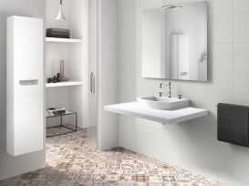 Раковина для ванной накладная Roca Hall 52х44 с одним отверстием под смеситель керамика белая A32788200H