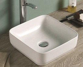 Раковина для ванной накладная Volle 36х36 см керамика белый матовый 13-01M-035