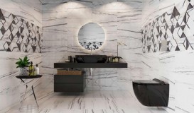 Раковина для ванної накладна Volle Amadeus 50х38 см кераміка чорна 13-01-06Black