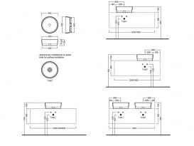 Раковина для ванной накладная  Hatria HAPPY HOUR 440x440 YXSK01