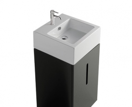 Раковина для ванної Galassia Plus Design підвісна без отвору для змішувача з переливом білий 6034