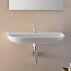 Раковина для ванної підвісна Globo STOCKHOLM 60x50x12 см без отворів під змішувач біла LA060.BI