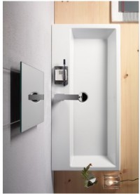 Раковина для ванної підвісна GSI Kube 100 біла 8923 1 11