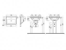 Раковина для ванної підвісна Hatria Erika Pro 55х40 см білий YXBI01