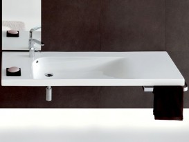 Раковина для ванної підвісна Hatria Grandangolo 150х50 см з одним отвором під змішувач білий YXF301