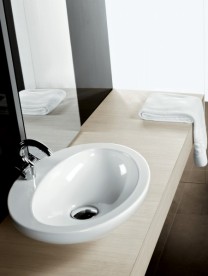 Раковина для ванной накладная Hatria Sculture 52.5x69 см санфарфор белый Y0MV01