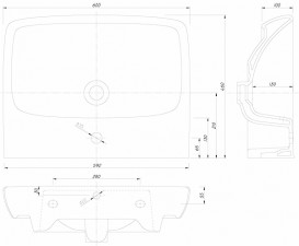 РАКОВИНА ДЛЯ ВАННОЇ ПІДВІСНА KOLO NOVA PRO M31161000