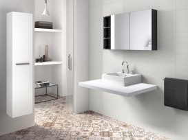 Раковина для ванної підвісна / накладна Roca Diverta 47х44 з отвором для змішувача кераміка біла A327111000