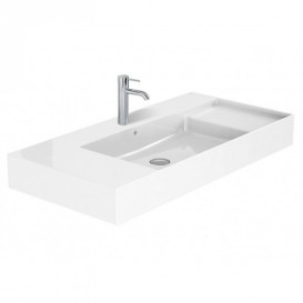 Раковина для ванної підвісна / накладна Roca Inspira 100х49 см кераміка біла A32752A000