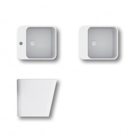 Раковина для ванної підвісна / накладна Hatria G-Full 40x48 см санфарфор білий YXJG01