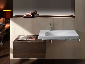 Раковина для ванної підвісна / накладна Hatria Grandangolo 50x100 см санфарфор білий Y0VA01