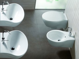 Раковина для ванної підвісна / накладна Hatria Nido 47x62 см санфарфор білий Y0R401