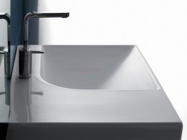 Раковина для ванної підвісна права Hatria GRANDANGOLO 75х50 см YXF801