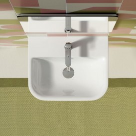 Раковина для ванной подвесная прямоугольная Catalano Sfera 50х40 керамика цвет белый 150BSF00