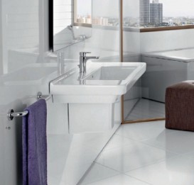 Раковина для ванної підвісна Roca Dama-n 60х46 з одним отвором під змішувач біла A327784000