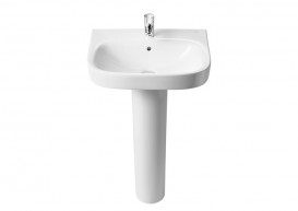 Раковина для ванної підвісна Roca Debba 55х44 з одним отвором під змішувач кераміка білий A325995000