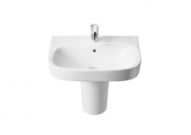 Раковина для ванної підвісна Roca Debba 65х48 з одним отвором під змішувач кераміка білий A325993000