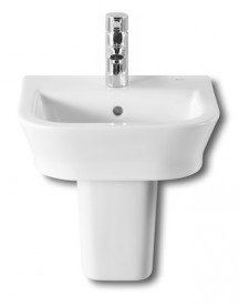 Раковина для ванної підвісна Roca GAP 45х42 з одним отвором під змішувач кераміка білий A327477000