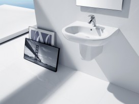 Раковина для ванної підвісна Roca Meridian-N 50 см одним отвором під змішувач біла A327244000