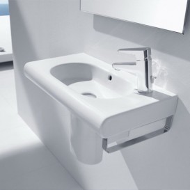 Раковина для ванной подвесная Roca Meridian 60х32 см с отверстием под смеситель справа керамика белая A32724T000