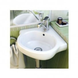 Раковина для ванної підвісна Roca Meridian кутова 35х35 см кераміка біла A32724C000