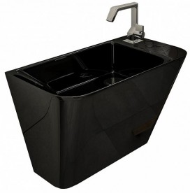 Раковина для ванной подвесная Volle Тео 50х28 см керамика черная 13-88-601Black