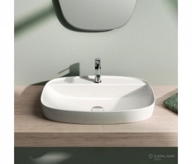 Раковина для ванної полувстраіваемие Catalano Green Lux 65х42 керамічна колір білий 165GRLXN00