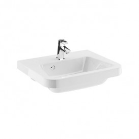 Раковина для ванной Ravak 10° 550 с отверстием искусственный мрамор белая XJI01155000