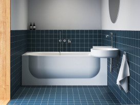 Раковина для ванной Ravak ARC 82,8х43,6 см полка слева литой мрамор белый XJXL1283000