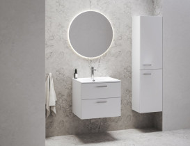 Раковина для ванной Ravak Chrome Slim 80х49 см литой мрамор белый XJG01180001