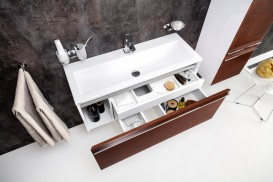 Раковина для ванної Ravak Clear 1000 с отвором штучний мармур біла XJJ01110000