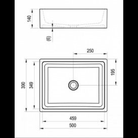 Раковина для ванной Ravak Formy 01 500 D без перелива искусственный мрамор белая XJL01250000