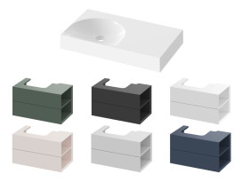 Раковина для ванної Ravak Lite 80х45 см R литий мармур білий XJXP1380000