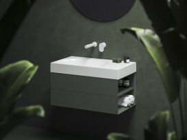 Раковина для ванной Ravak Lite 80х45 см R литой мрамор белый XJXP1380001