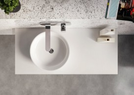 Раковина для ванной Ravak Moon 1 без перелива искусственный мрамор белая XJN01300000