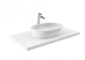 Раковина для ванної Ravak Moon 2 без переливу штучний мармур біла XJN01300002